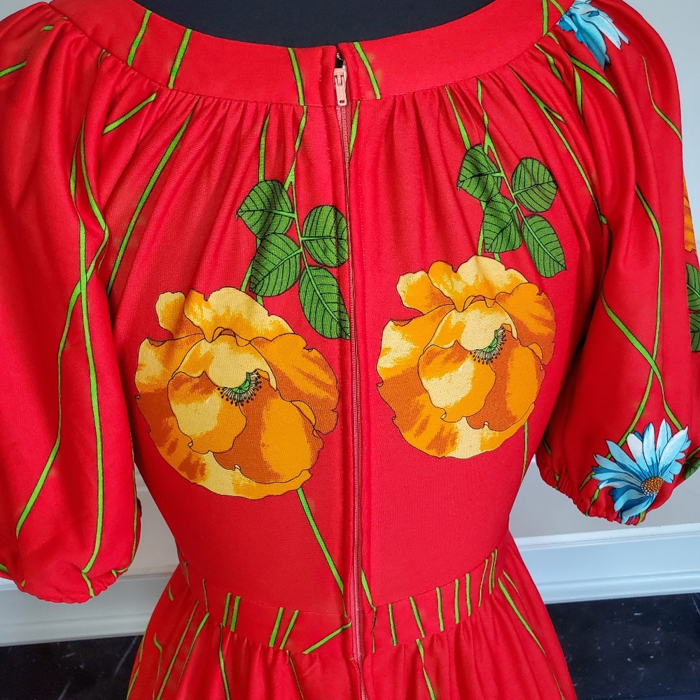VINTAGE TORI RICHARD HONOLULU MAXI DRESS - Picture 8 of 11